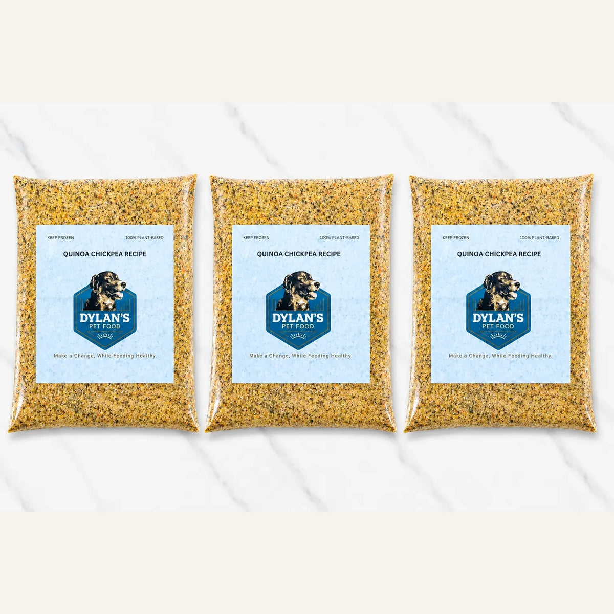 What's inside: 3 packs of 24oz allergy-friendly dog food for sensitive dogs — Chickpea Sample Pack