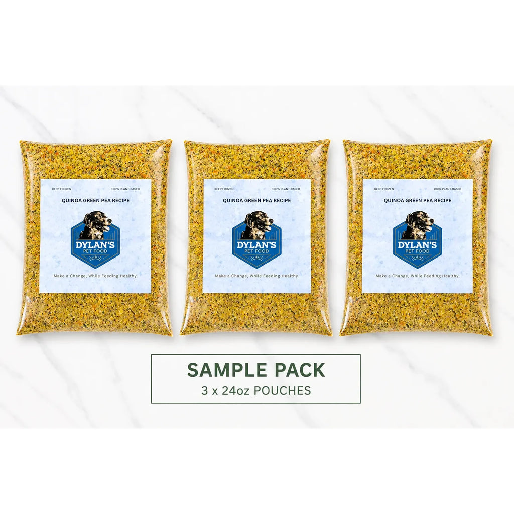 What's inside: 3 packs of 24oz allergy-friendly dog food for sensitive dogs — Green Pea Sample Pack